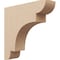 Ekena Millwork 4"W x 16"D x 16"H Thin New Brighton Rough Cedar Woodgrain TimberThane Corbel, Primed Tan CORUR04X16X16NEBRCPR - alternate 1